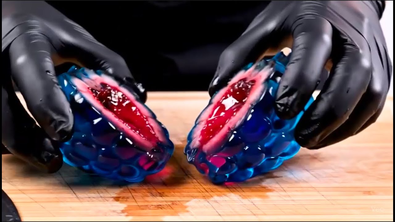 Glass Fruit Cutting AI ASMR | Relax and Unwind with Soothing Sounds of Various Glass Cutting Fruit