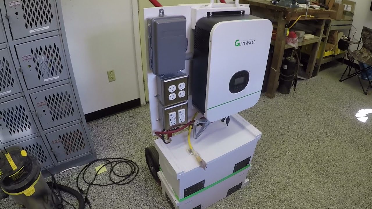 DIY: Growatt 3000 watt 24 volt Solar Generator