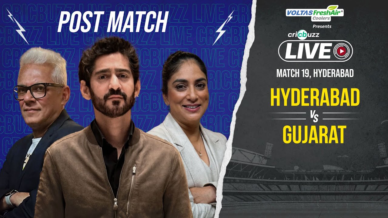 Cricbuzz Live: Gill seals the deal for #GT; #SRH suffer a 7-wkt defeat