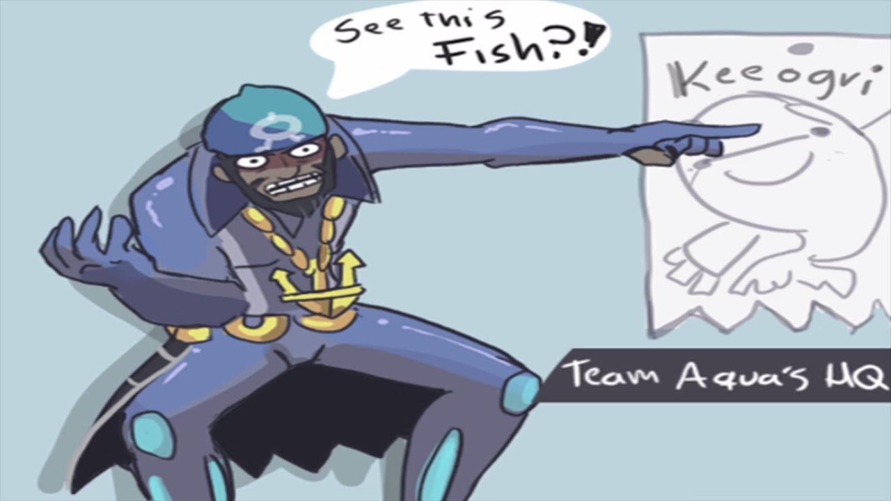 (Pokemon Comic Dub) - Archie Wrestles Kyogre