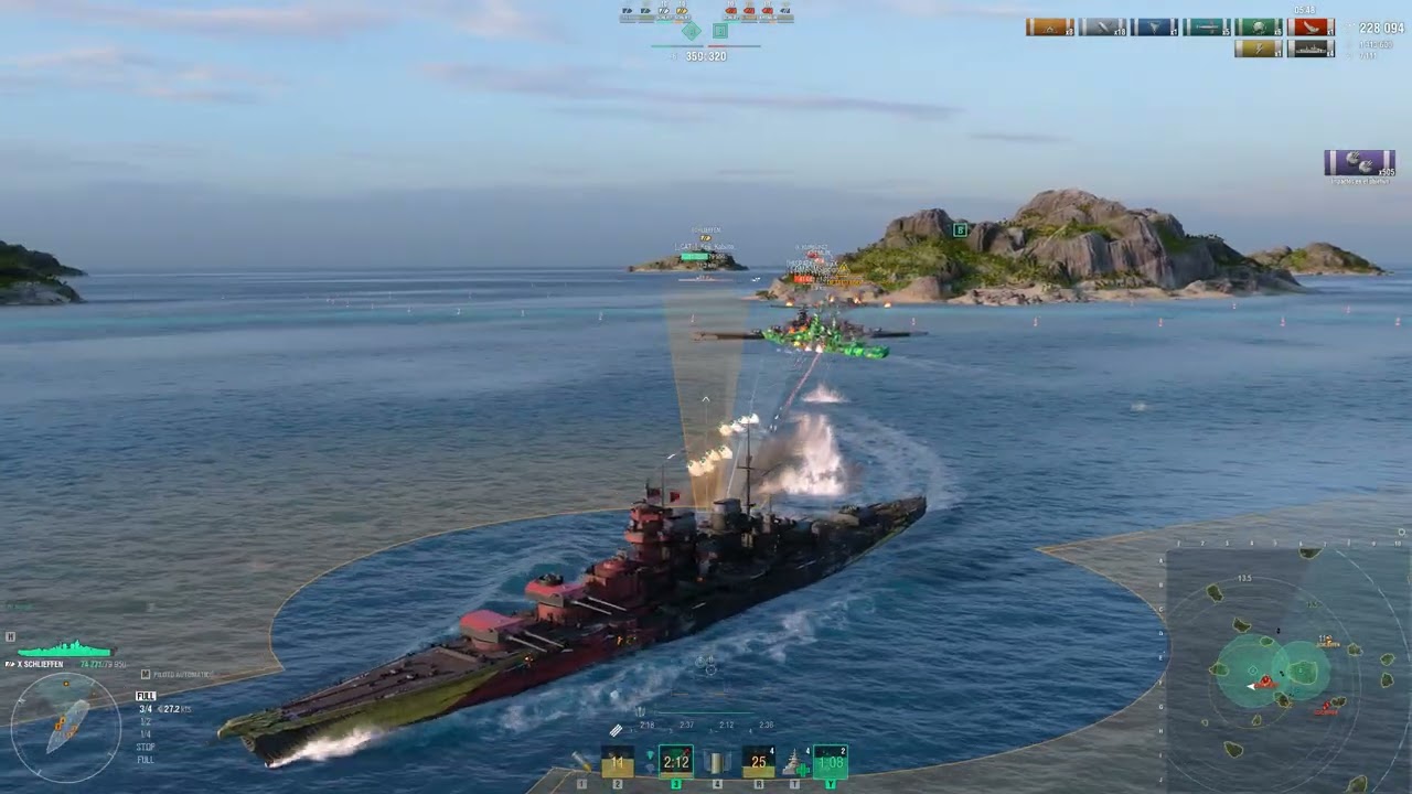 World of Warships - Schlieffen, refriegues, recuperador decisiu.