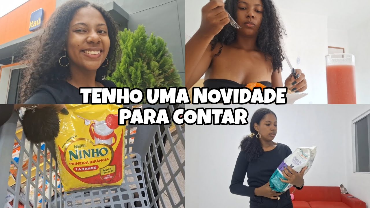 ROTINA DO MEU DIA TRABALHANDO| COMPRAS, ALMOÇO + NOVIDADE 🩷