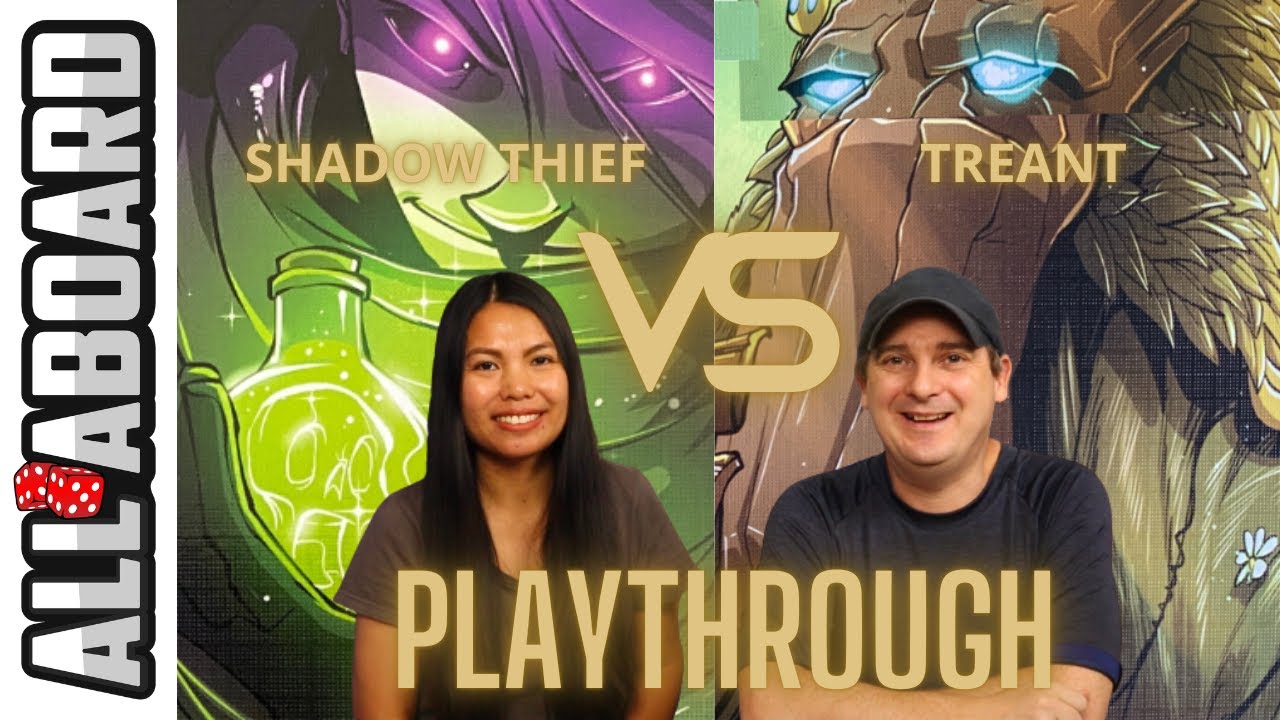 DICE THRONE | Board Game | How to Play Dice Throne & 2 Player Playthrough | Shadow Thief vs Treant