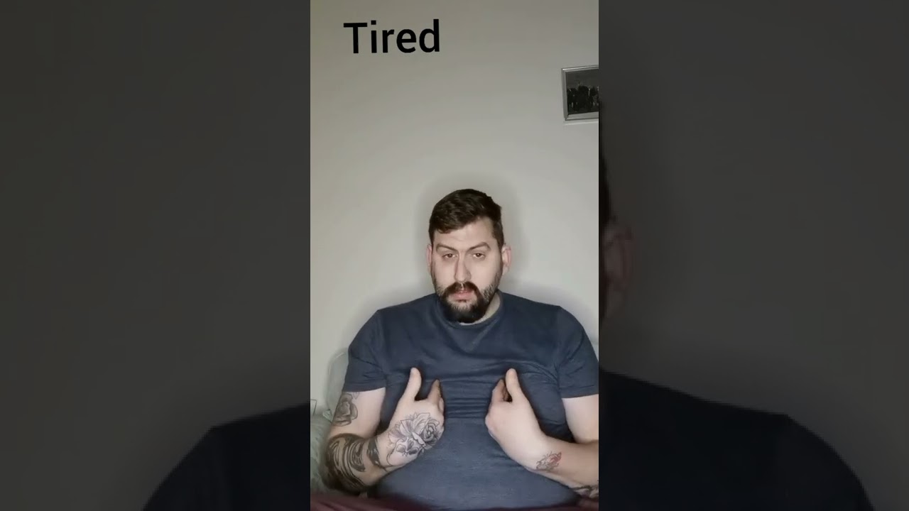 Speed, tired, boy, man and woman in BSL
