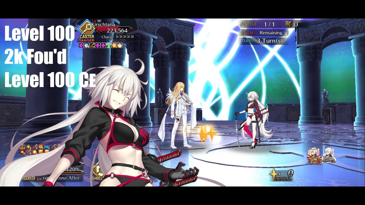 FGO [NA] Olympus: Summer Jalter 3 Turn vs Kirschtaria Wodime