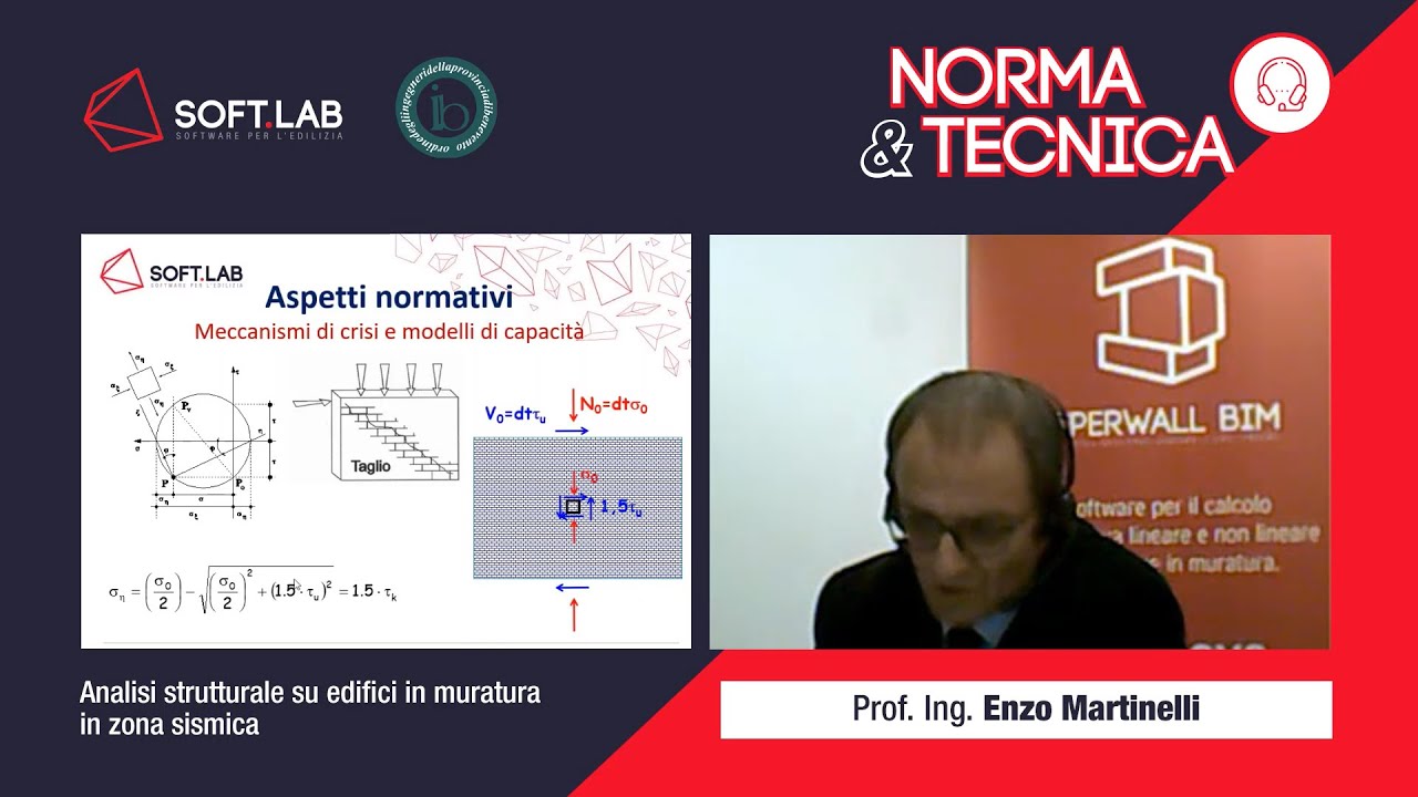 Analisi e verifica di strutture esistenti in muratura - Prof. Ing. Enzo Martinelli