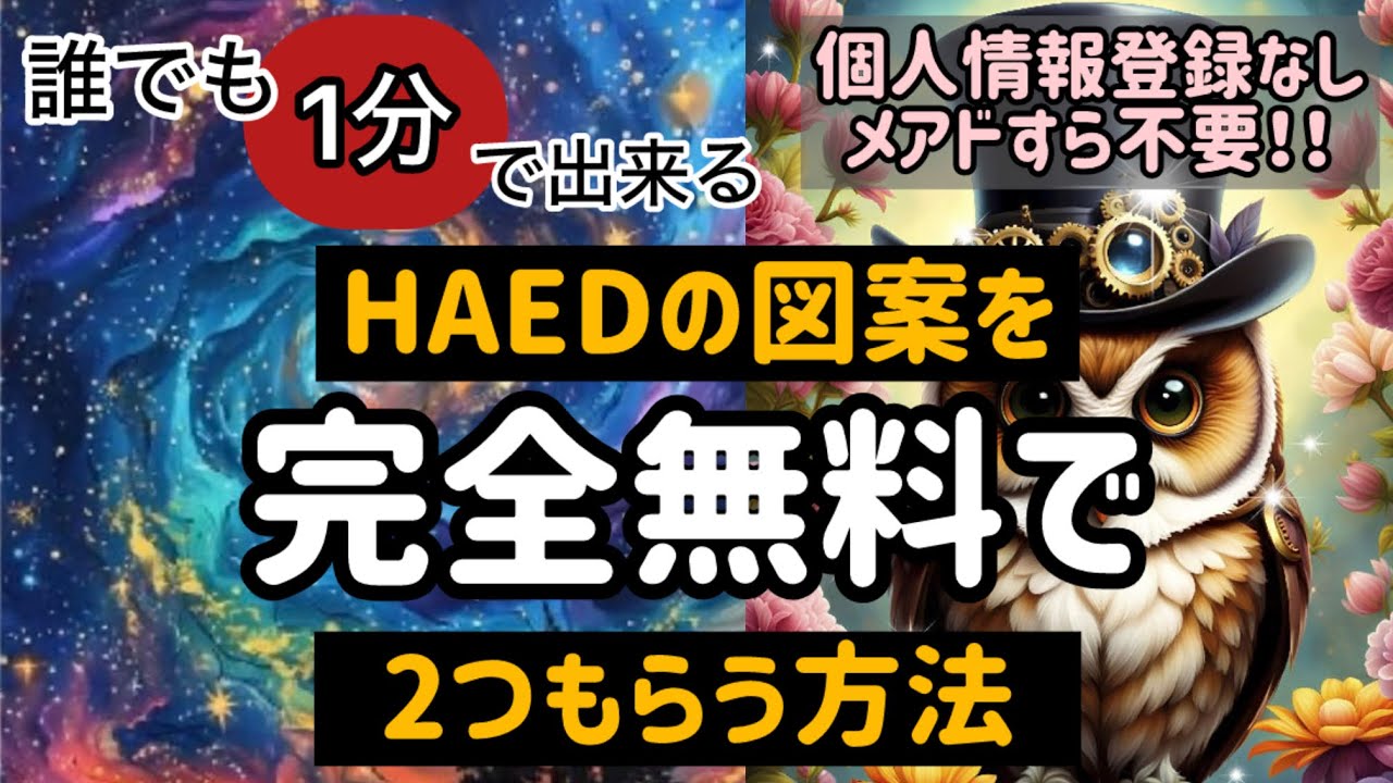 【HAED】無料で図案を2つもらう方法【全面刺し初心者】