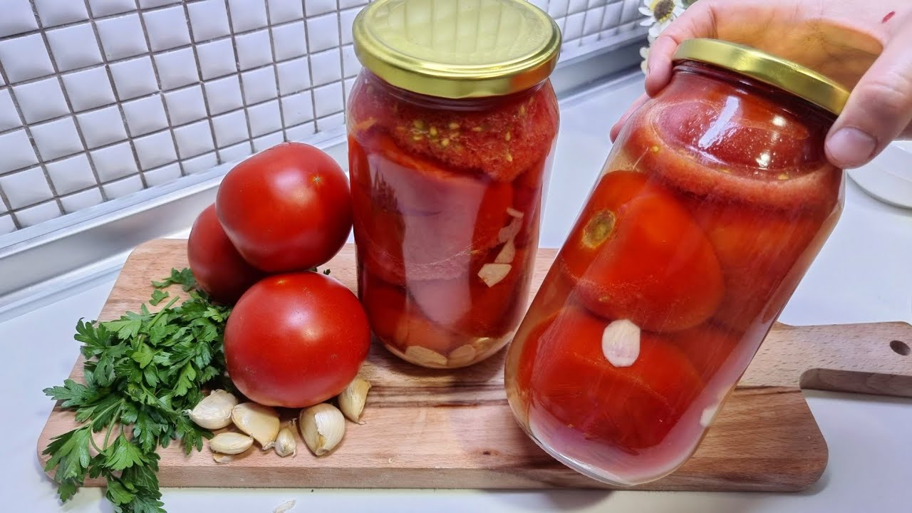 Domate Të Kuqe Turshi Per 10 min Pa Konzervanse, me Lëng të mrekullueshëm, ju kënaqin me Shije
