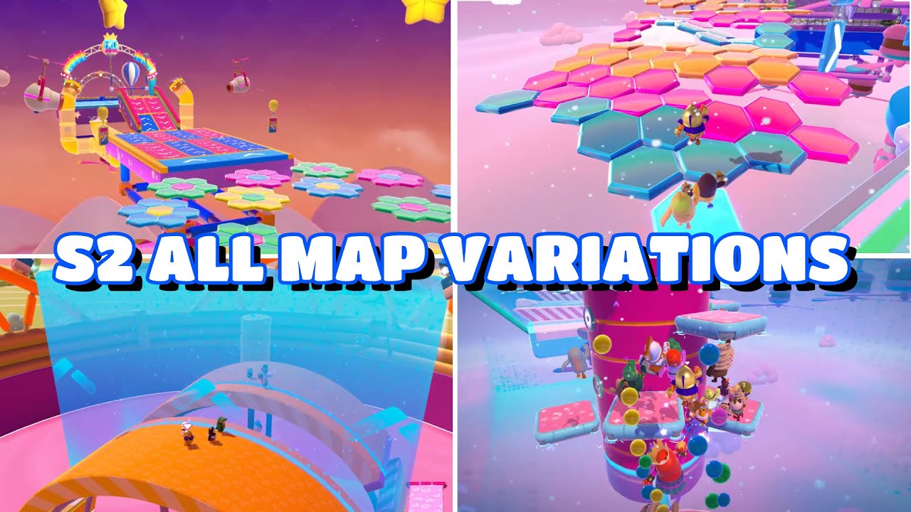 Fall Guys Season 2 All Maps Variations