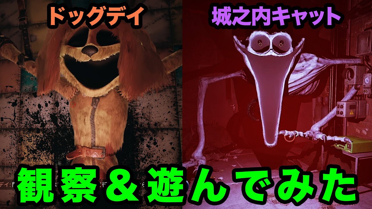 作中最強かもしれないドッグデイと可哀想な城之内キャットで遊んでみた【Poppy Playtime Chapter3】