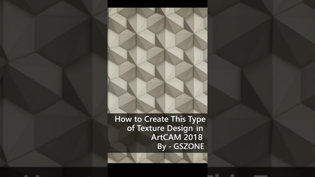 How to create this type of Texture design in artcam 2018 By- GSZONE  #gszone #artcam #cncrouter