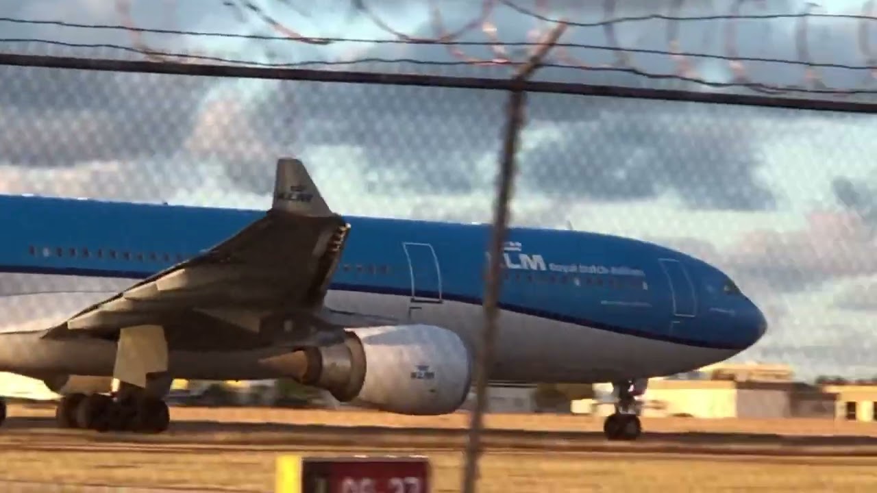 KLM A330-300 Departure From Bridgetown