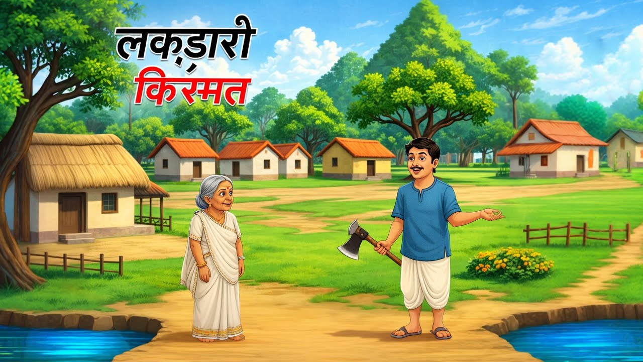 एक गरीब लकड़हारा कि कीसमत।ek Lakada Hara kismat kahani । moral story cartoon