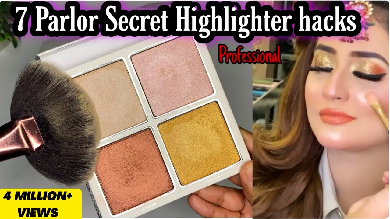 7 Amazing Highlighter Hacks || Parlor Secret Highlighter || 