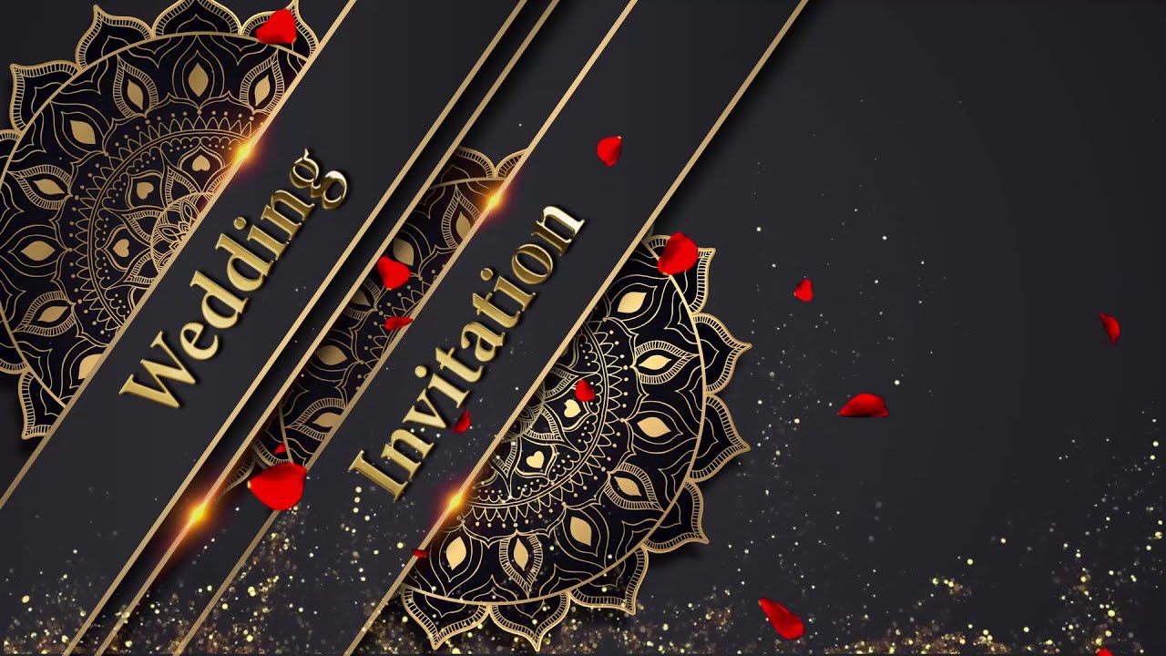 Free Wedding Invitation Templates Without Text Background/  free green screen template