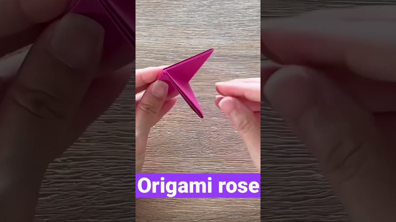 Easy Origami rose / origami flower 🌹