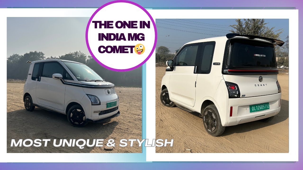 One in India MG Comet🇮🇳🔥 || Most Sporty Looks Ever🤪 || Modified MG Comet😈 || Wheels and Tech