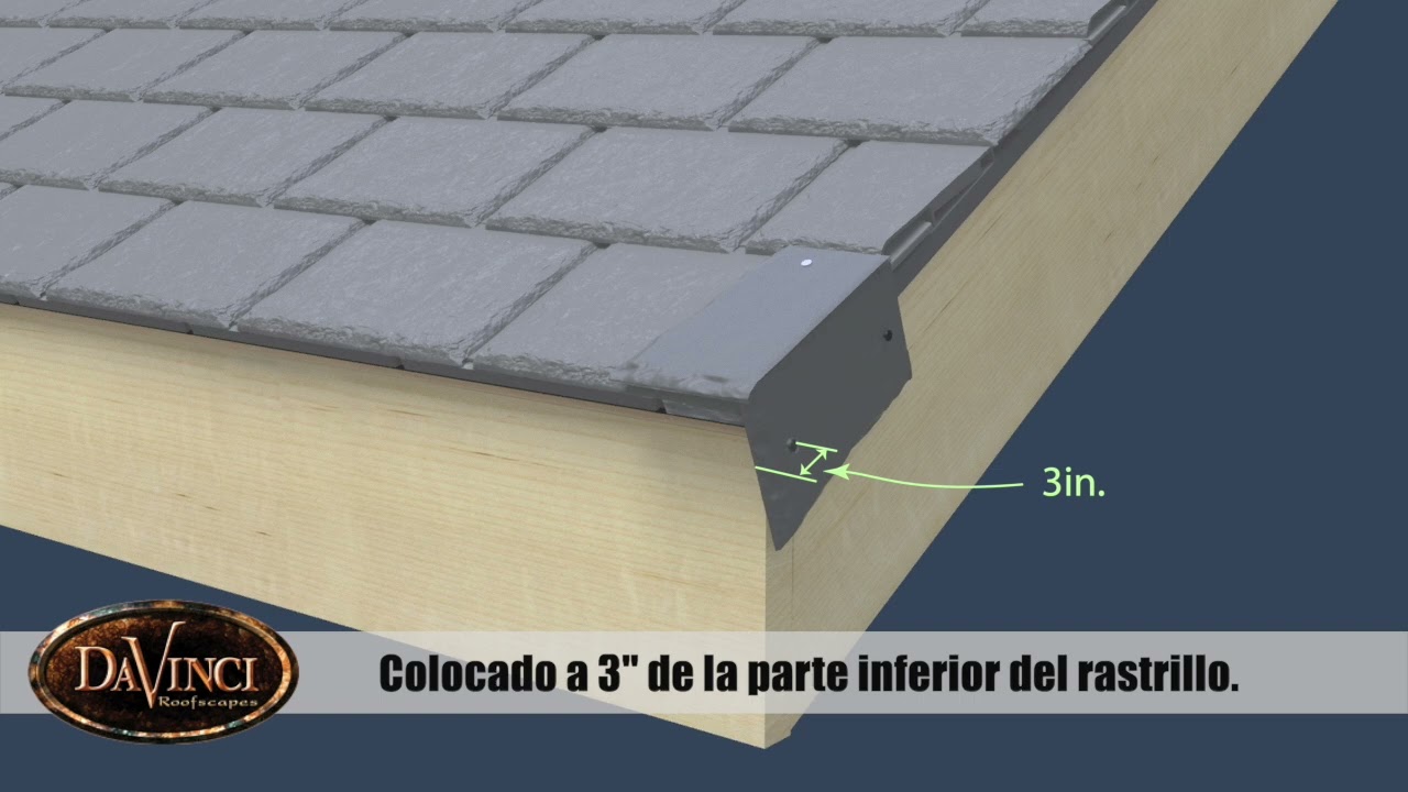 Province Slate Rake Installation - Spanish