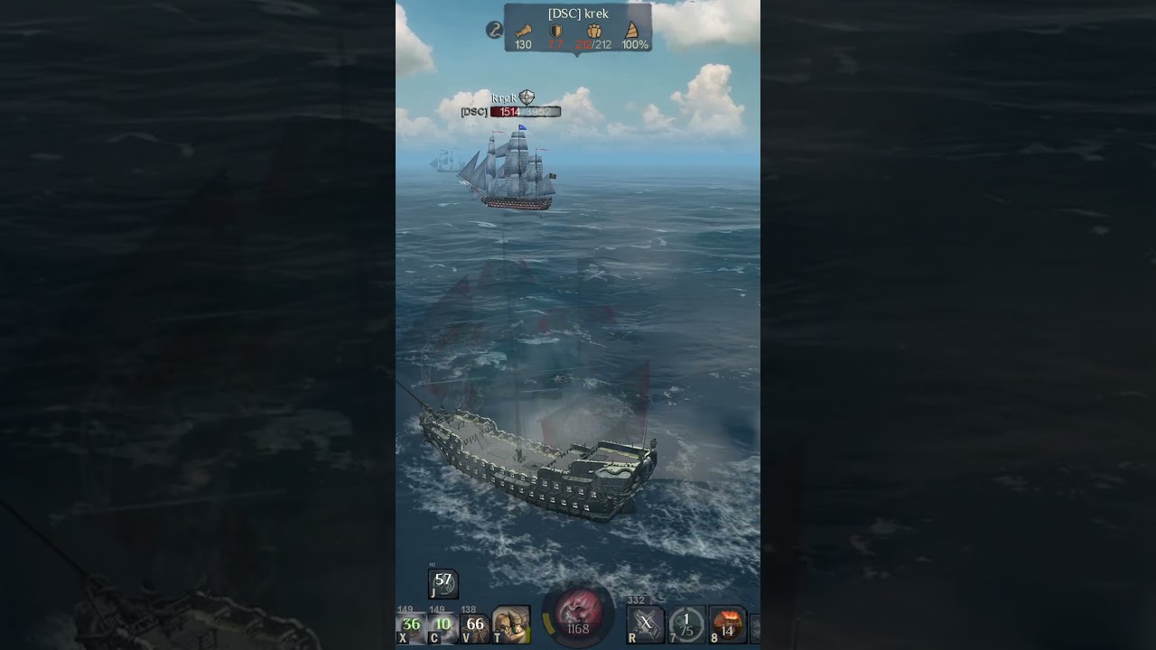 Alex MGS VS пиратский лидер | WOSB #alexmgs #gaming #shorts #worldofseabattle #games