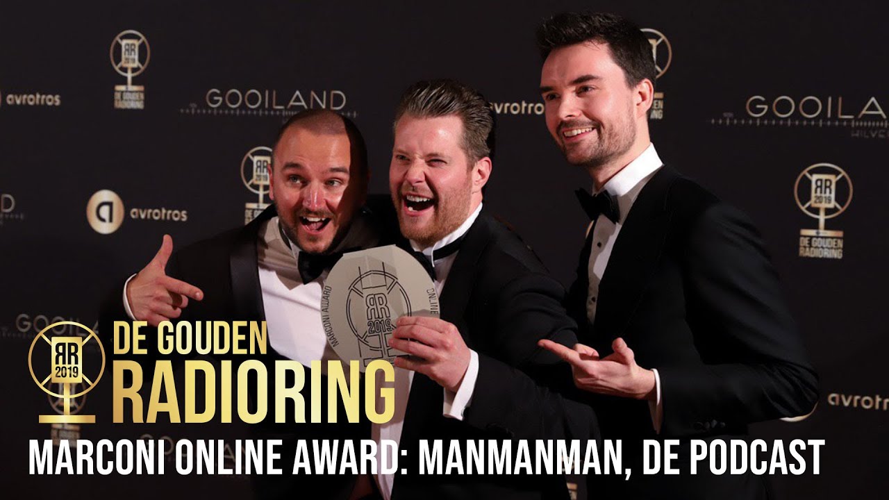 ManManMan, De Podcast wint de Marconi Online Award! | Het Gouden RadioRing Gala 2019