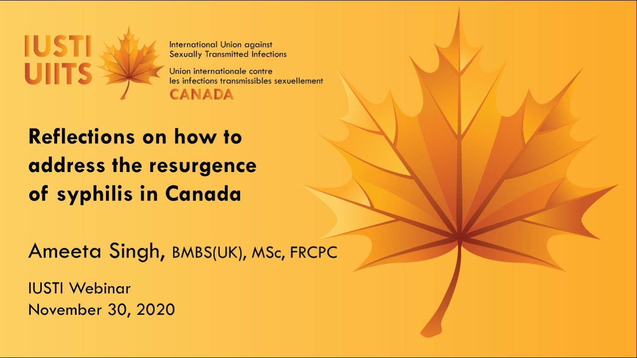 Webinar | Reflections on how to address the resurgence of syphilis in Canada