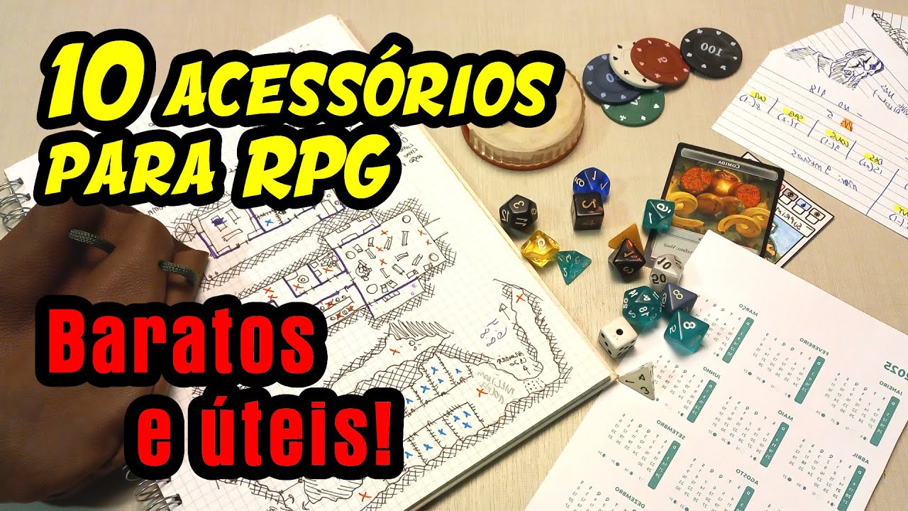 Acessórios ÚTEIS e BARATOS para seu RPG!