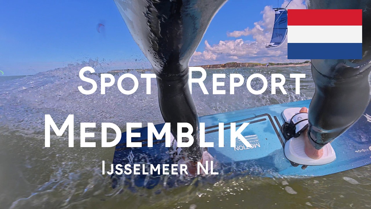 Spot - Report: Medemblik, Ijsselmeer, Niederlande. Kitesurfen, Kitefoilen Ostwind Spot, Flachwasser