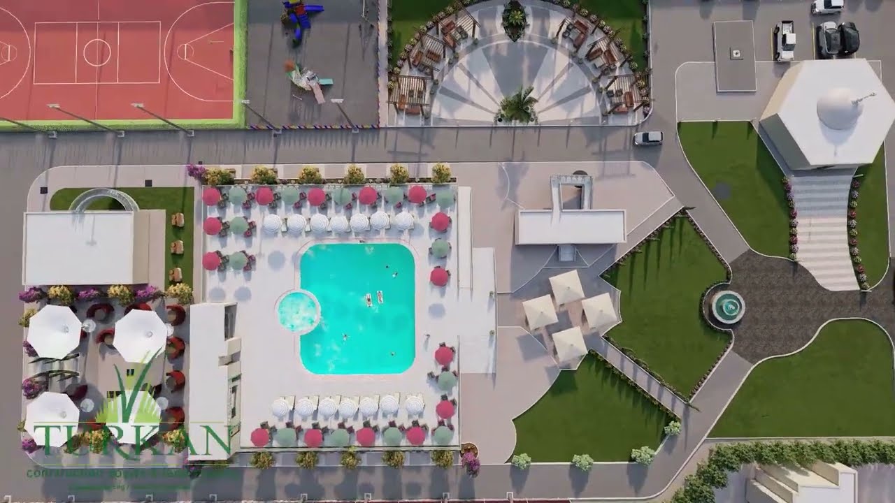 design 3d تصميم و تنفيذ نادى إجتماعى landscape design
