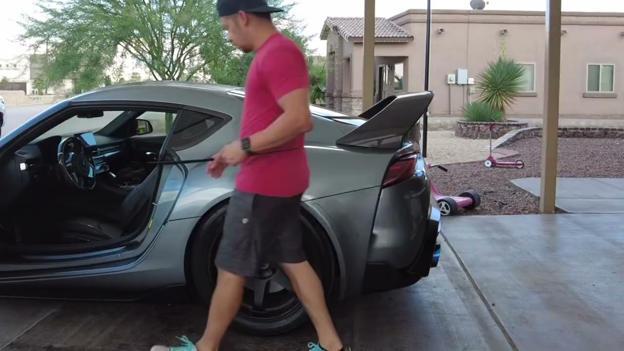 REVEL GT Carbon Fiber Window Mouldings on A90 Supra.
