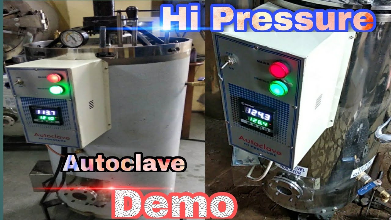 Autoclave Sterilization Process in Hindi | Hi Pressure Sterilization Demo