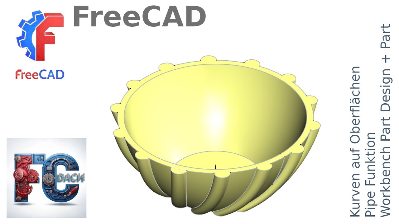 FreeCAD 1.0.1 - Struktur auf Oberflächen aufbringen