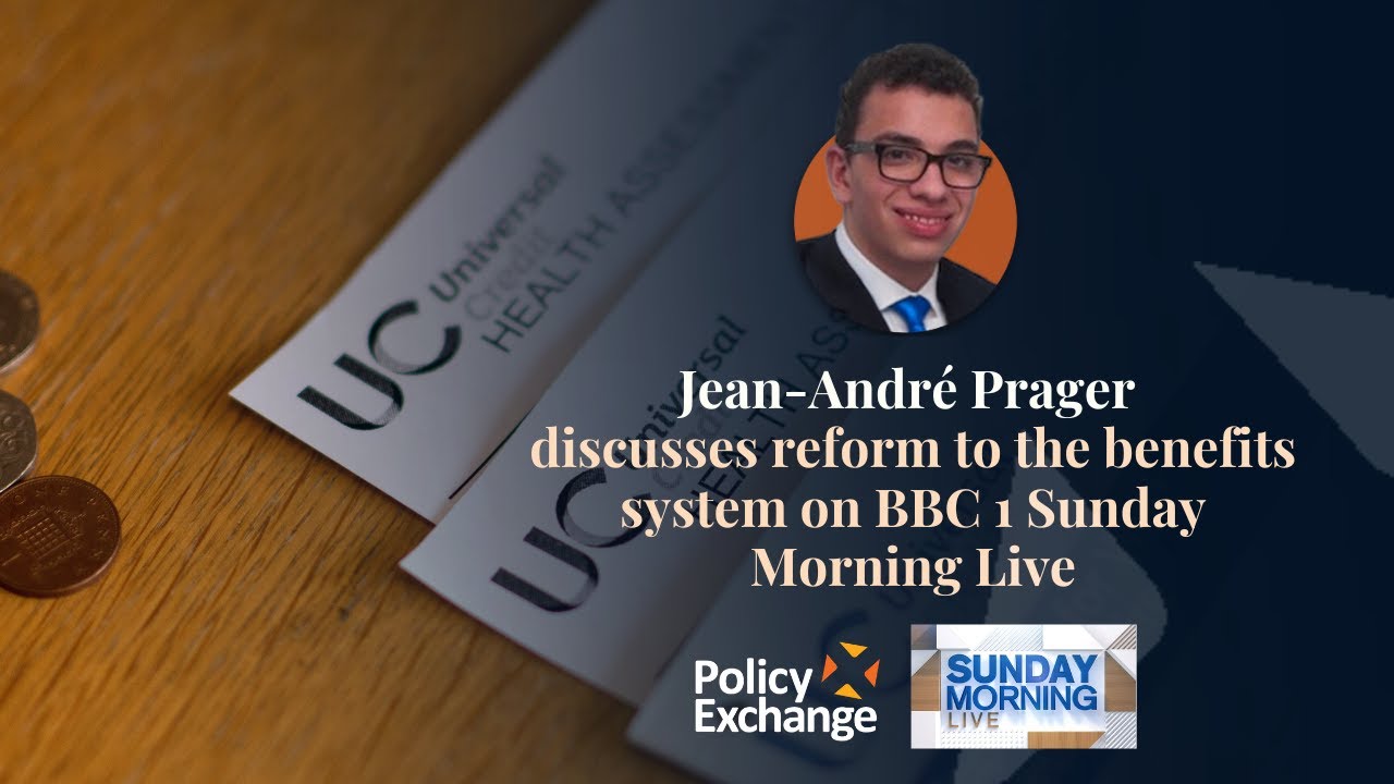 Jean-Andr&eacute; Prager discusses reform to the benefits system on BBC 1 Sunday Morning Live