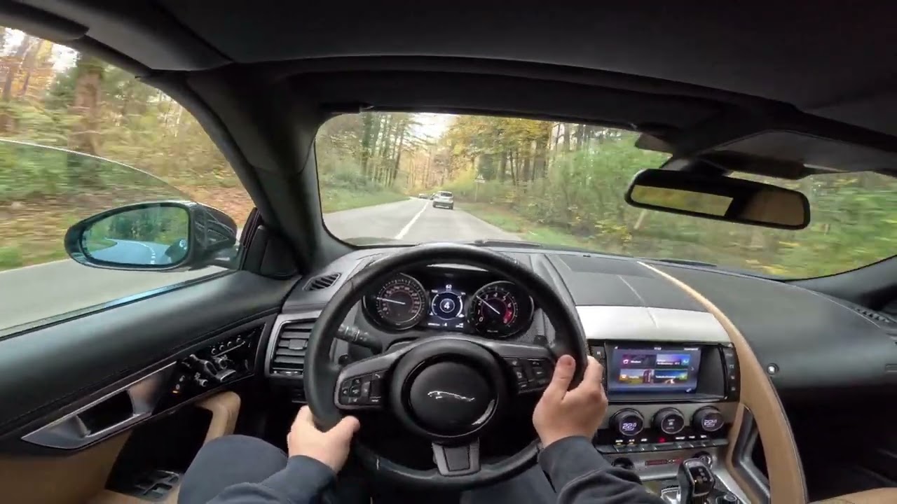BRITISH RACING GREEN JAGUAR F-Type 3.0 V6 Convertible | POV Drive