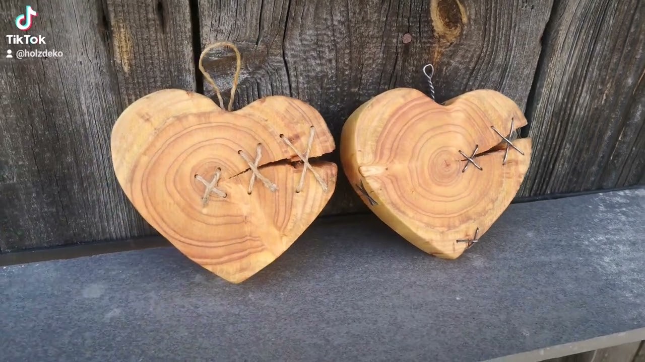 złamane serce miłość liebe love DIY woodwork rękodzieło holzdeko decoration design inspiracje wood