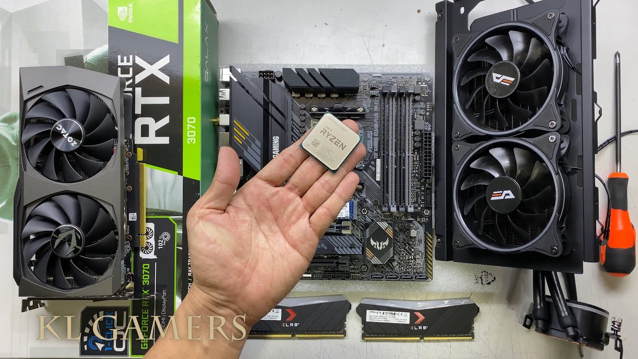 AMD Ryzen 5 3600 ASUS TUF GAMING B550M-PLUS WiFi ZOTAC RTX3060 NZXT Gaming PC
