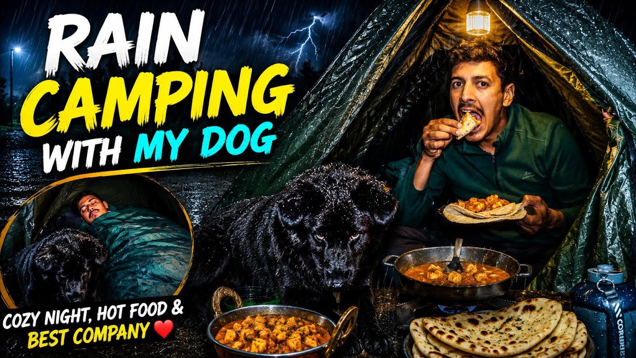 🌧️ Solo Rain Camping In Uttarakhand Village | Camping In the rain | Unknown Dreamer
