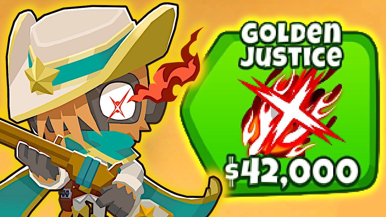 The Golden Justice Is INCREDIBLE! (5th Tier Desperado In Bloons TD 6)