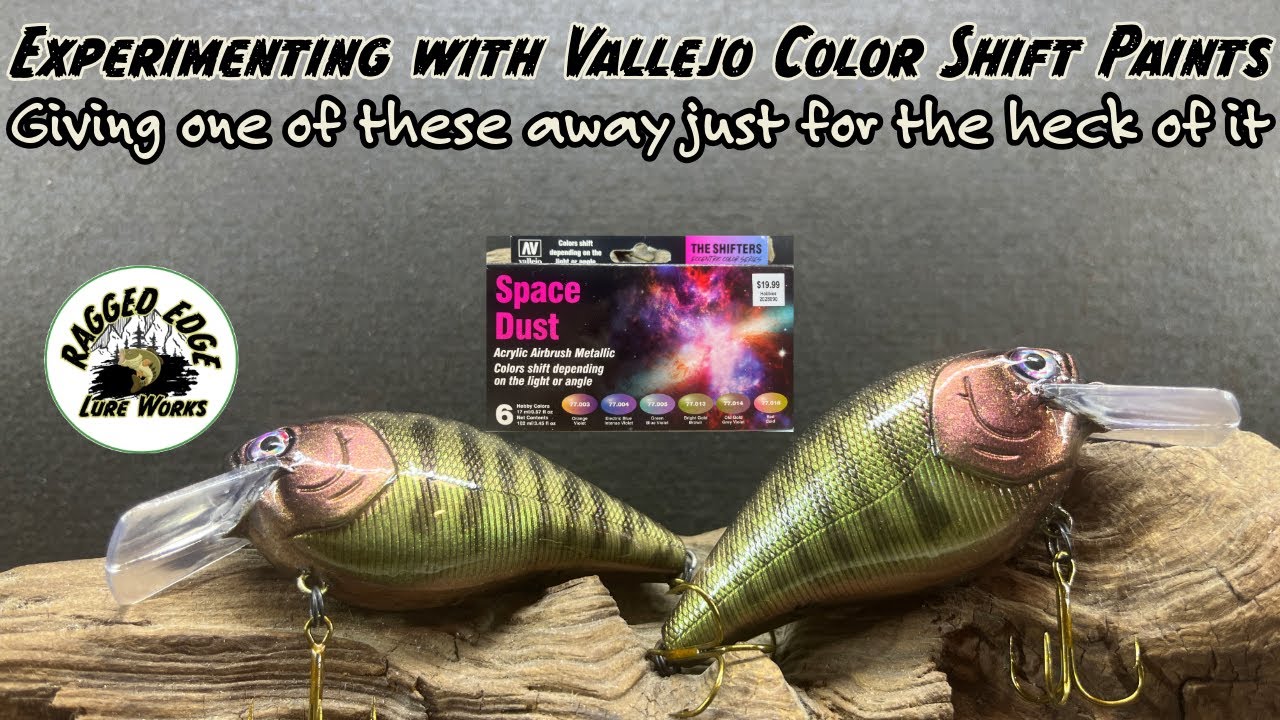 1st Post Surgery Lure Painting session, experimenting with Color Shifters and giving it away