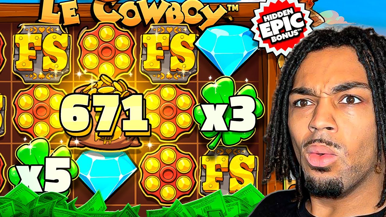 Я ВЫИГРАЛ СКРЫТЫЙ БОНУС ИЗ 5 КУБИКОВ SCATTER НА КАРТЕ LE COWBOY! (огромный выигрыш)