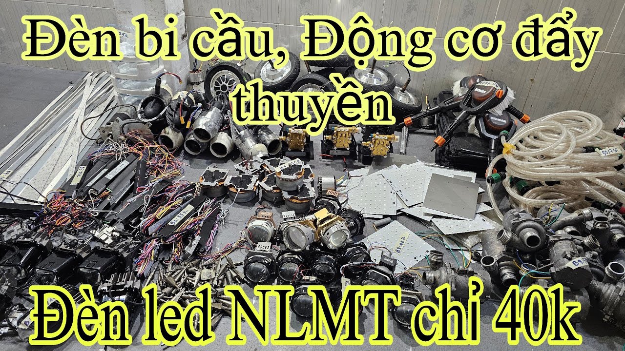 Động cơ đẩy thuyền, Máy rửa xe pin, Đèn bi cầu, Bơm nước 12v, Động cơ không than, Đèn led NMLT