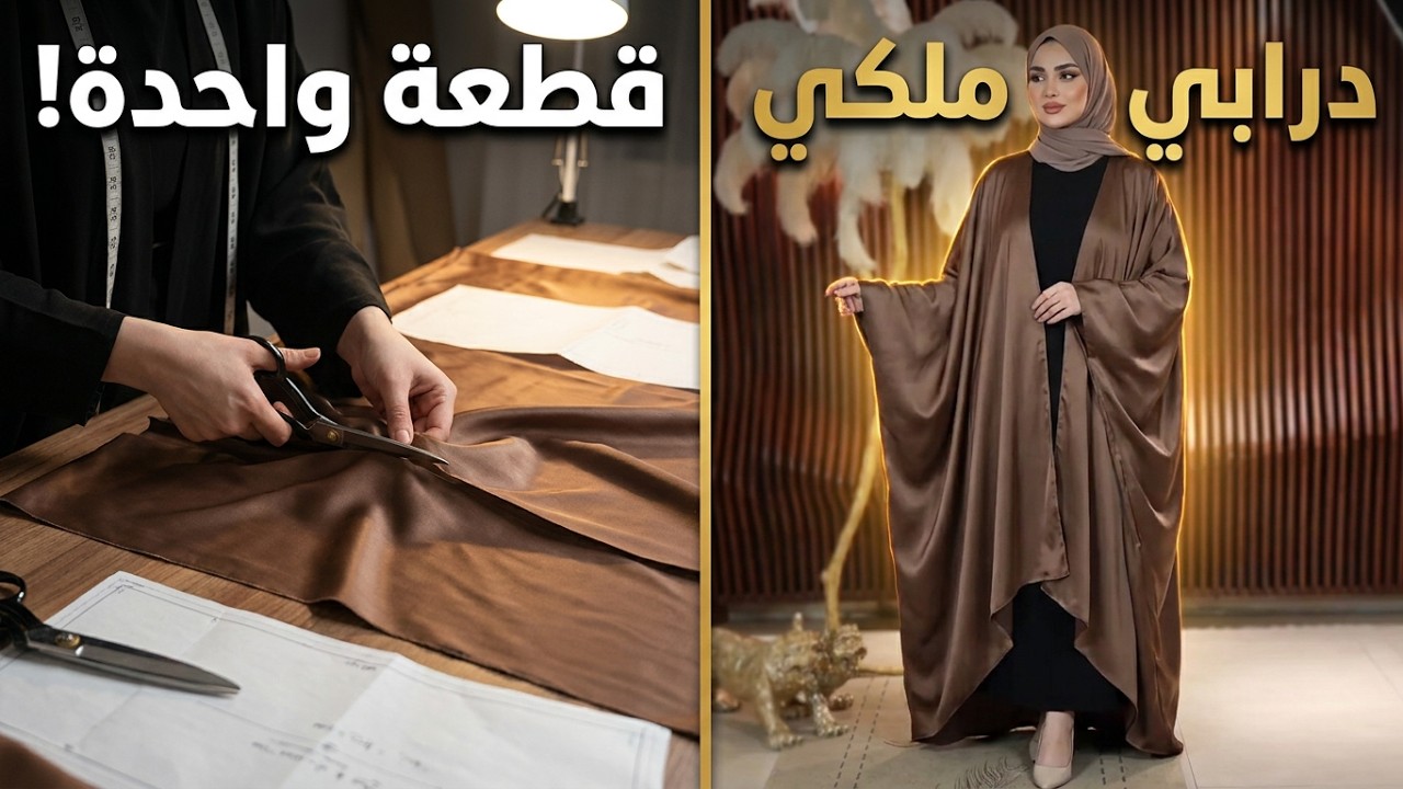 فصالة عباية  بطريقة عجيبة قليل اللي يعرفها#عباية#تعليم#فصالة#خياطة