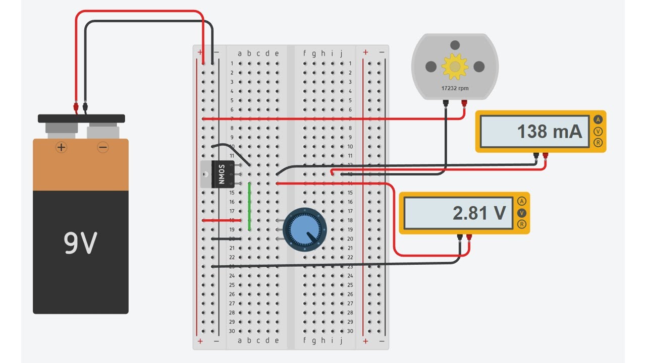 МОП-транзисторы | Лабораторная работа 10 по проектированию схем в Tinkercad