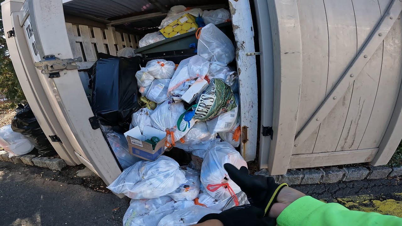 Customers Block Dumpster with Garbage! CLEAN UP TIME