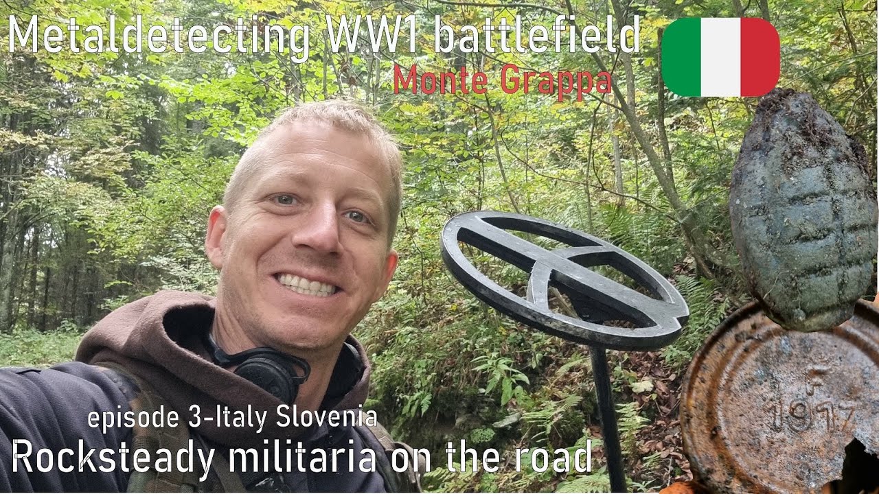 Металлодетектор на поле боя в Монте-Граппе на Первой мировой войне с Rocksteady &mdash; Дорожное путеше...