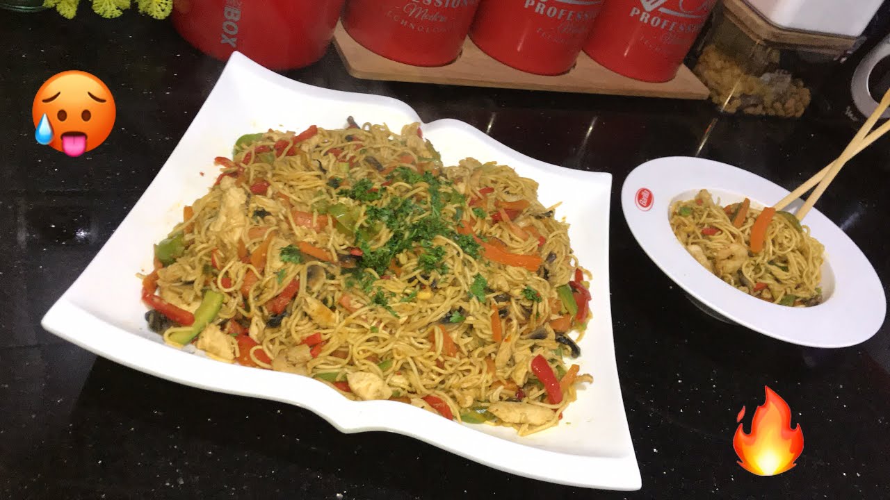 أكلة لينايل 🍜بالدجاج والخضر من يد صديقتي بطريقة سهلة ومذاق ولا أروع😋😋😋😋
