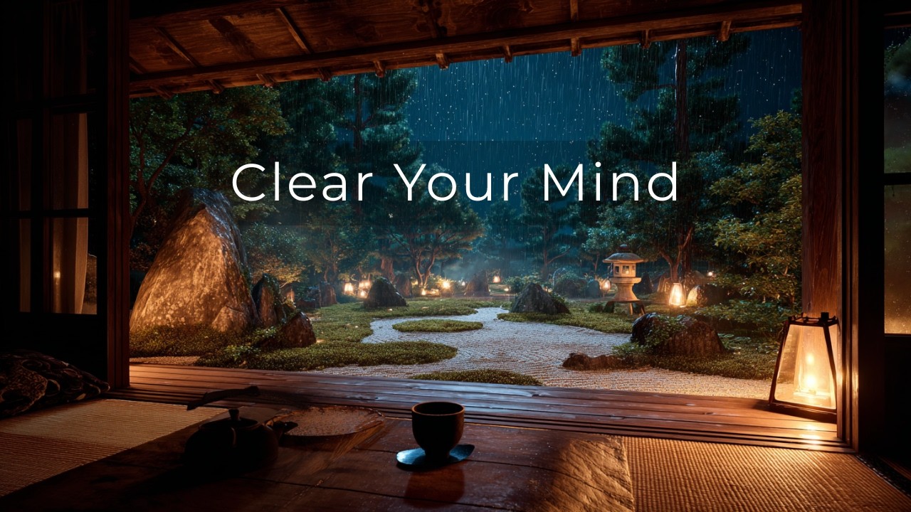 Rainy Zen Garden: Relaxing Piano for Meditation & Sleep 🌧️