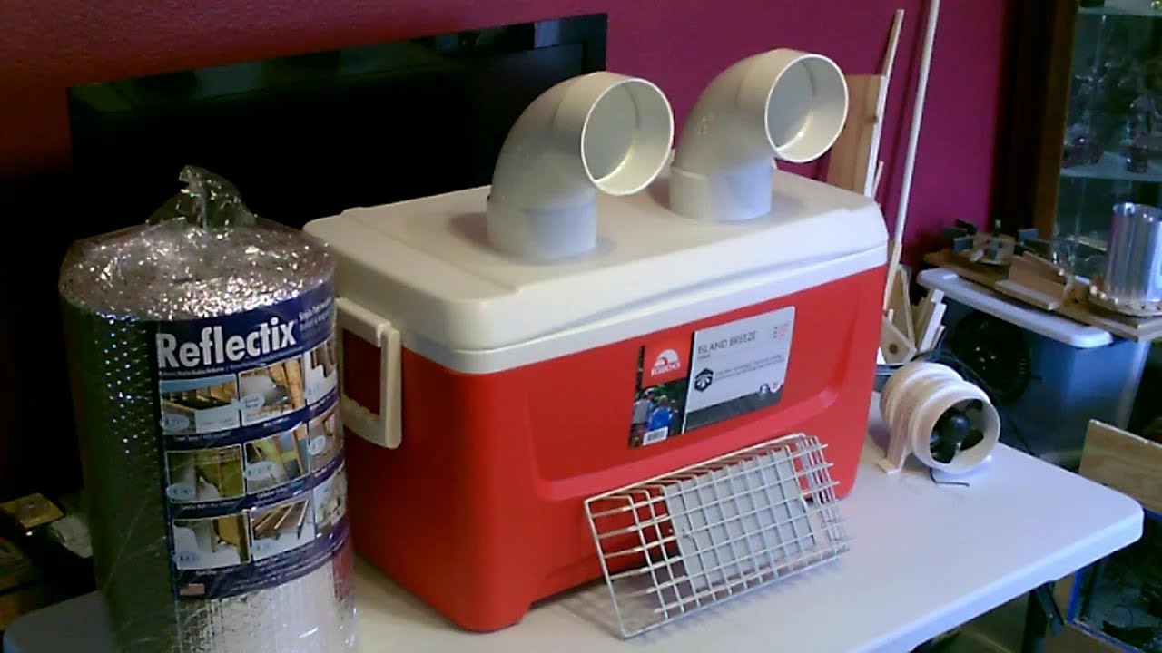 DIY Air Conditioner! - AC Air Cooler! - Has Two 4