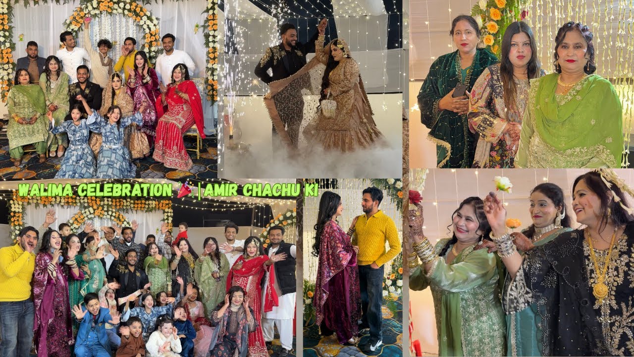WALIMA CELEBRATION 🎉 | Amir Chachu Ki Family Injoy ❤️