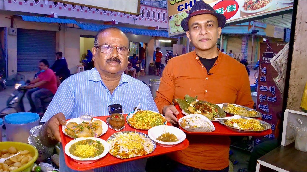 This Man ‘Invented’ The WHITE PAANI PURI! Tasting BANGARPET CHAAT At Ramesh Chit Chat In Bangarapet