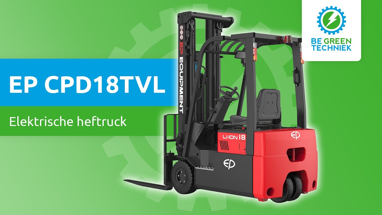 EP CPD18TVL - Elektrische driewiel heftruck | Be Green Techniek